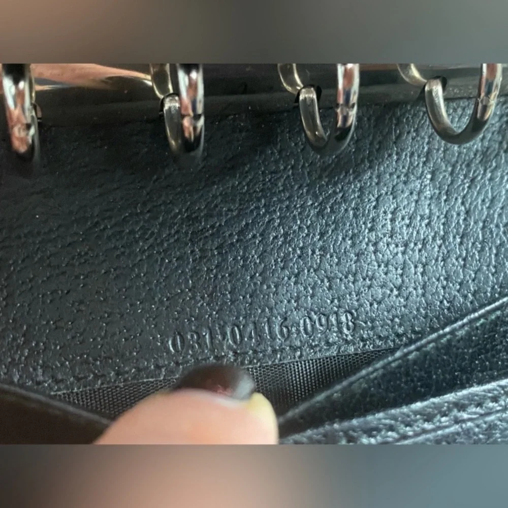 Gucci Authentic Black Leather Agenda - Small EUC
